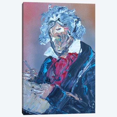 Abstract Beethoven Canvas Print #HRR67} by Andrew Harr Art Print