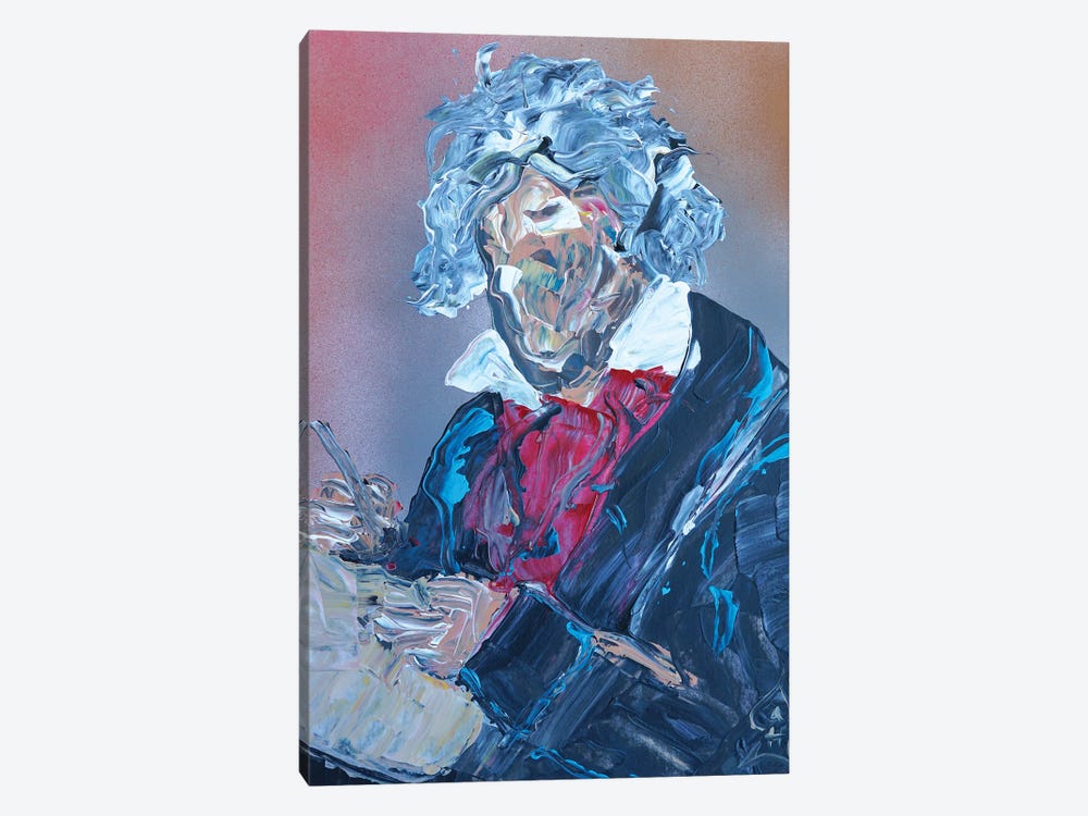 Abstract Beethoven by Andrew Harr 1-piece Canvas Print