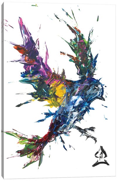 Bird In Flight Canvas Art Print - Andrew Harr
