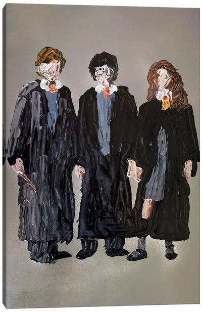 Harry Potter Cast Canvas Art Print - Wizard Art