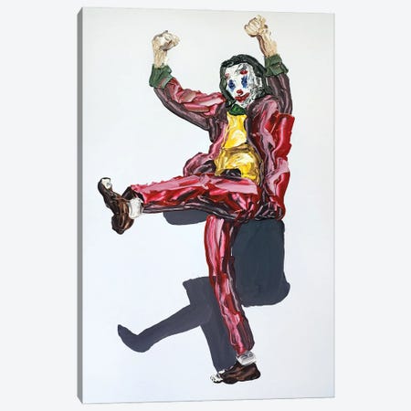 Joker Dance Canvas Print #HRR86} by Andrew Harr Art Print