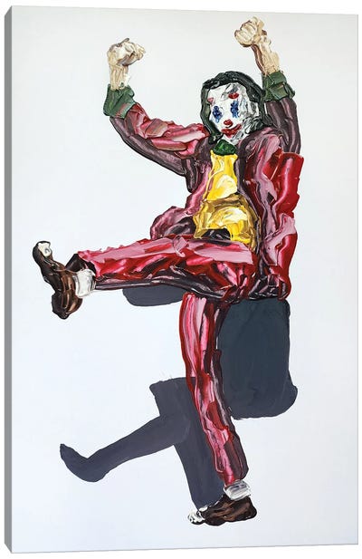 Joker Dance Canvas Art Print - Andrew Harr
