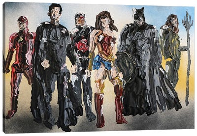 Justice League  Canvas Art Print - Andrew Harr