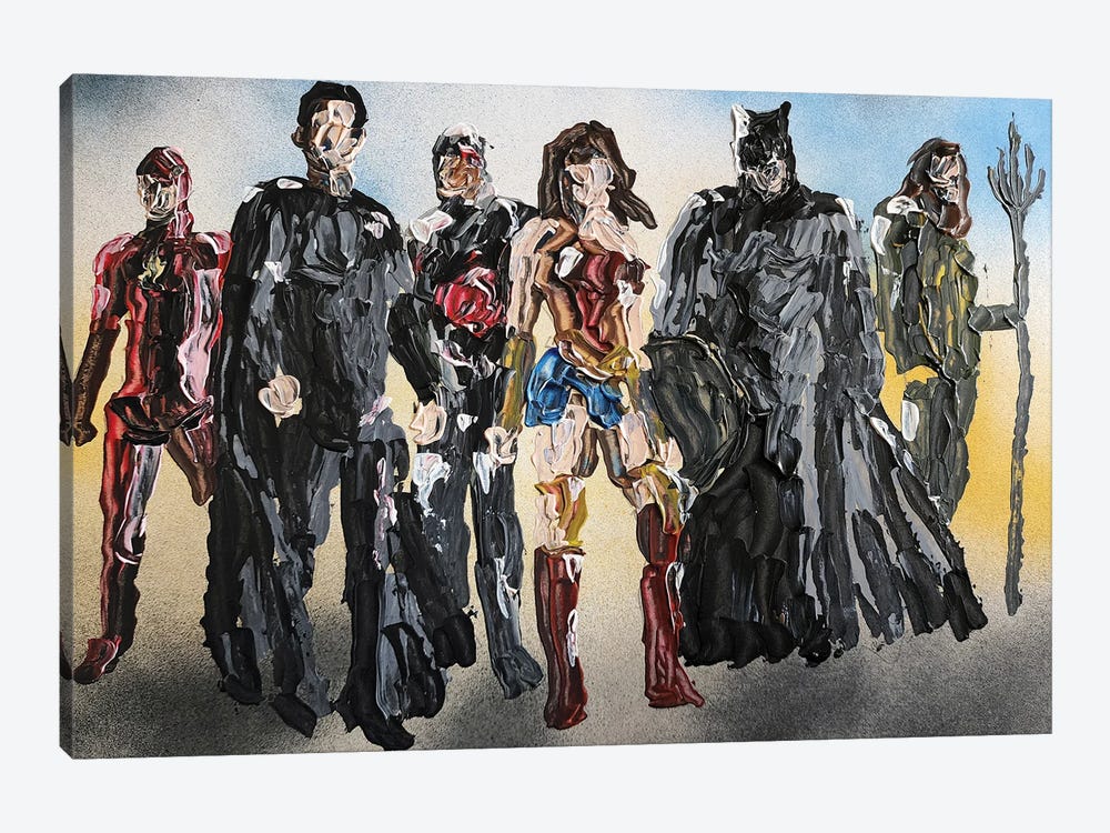 Justice League  by Andrew Harr 1-piece Canvas Print