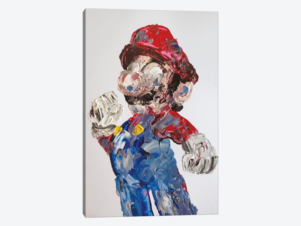 Mario Abstract by Andrew Harr 1-piece Canvas Print