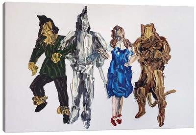 Off To See The Wizard Canvas Art Print - The Scarecrow