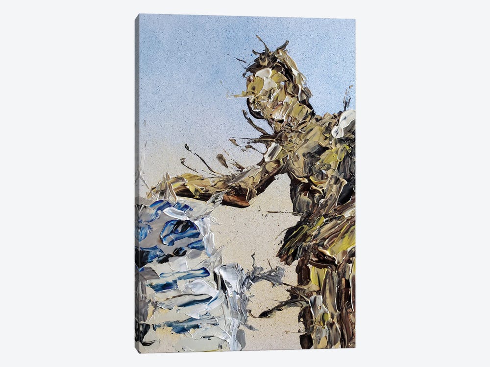R2 And 3PO Abstract by Andrew Harr 1-piece Canvas Art Print