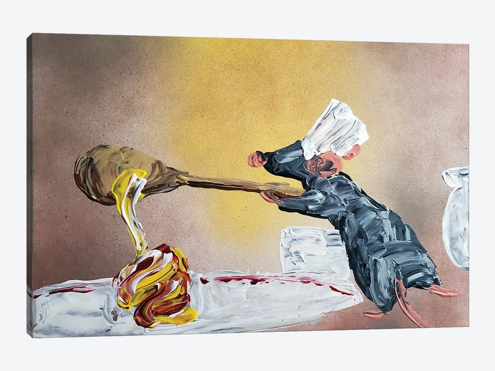 Remy Cooking by Andrew Harr 1-piece Canvas Art