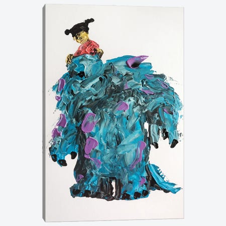 Sully And Boo Canvas Print #HRR99} by Andrew Harr Art Print
