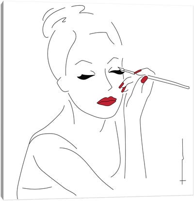 I’m Not Late, He’s Early Canvas Art Print - Make-Up Art
