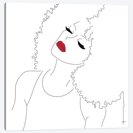 Nay To The Brush Canvas Print #HRS27} by Antonia Harris Canvas Artwork