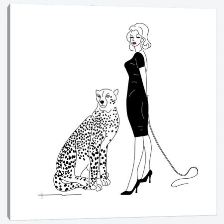 You Said I Could Get A Cat Canvas Print #HRS47} by Antonia Harris Canvas Art