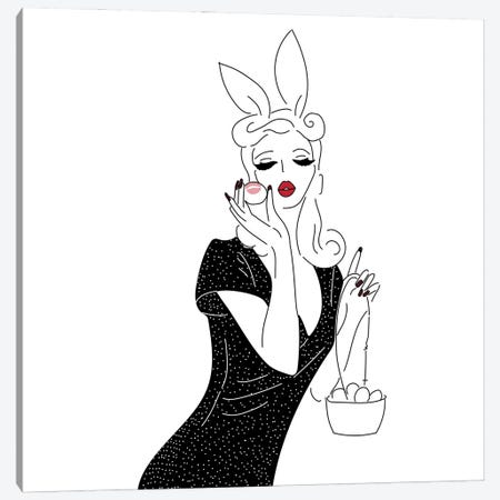 The Egg Hunt, Sponsored By Tequila. Canvas Print #HRS57} by Antonia Harris Canvas Print