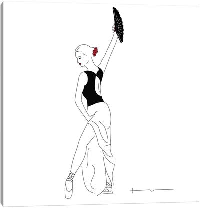 Bracing For The Hot Flash Canvas Art Print - Flamenco