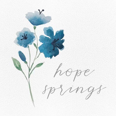 Wildflowers and Sentiment III by hartworks framed canvas print