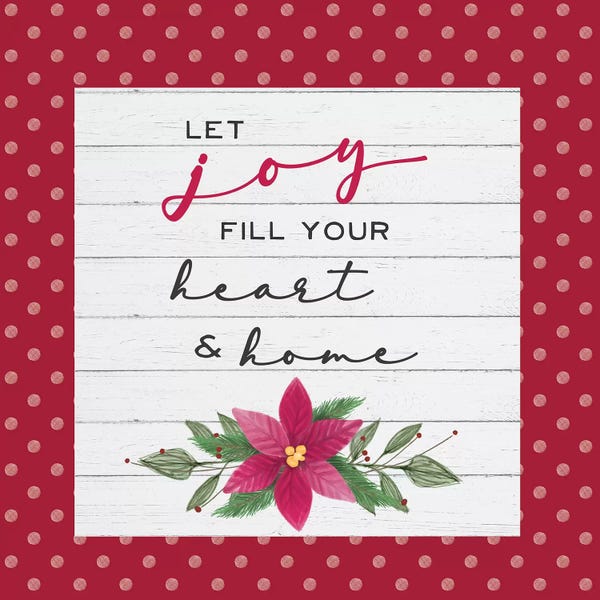Poinsettias: Cozy Christmas Dots II Poinsettia by hartworks