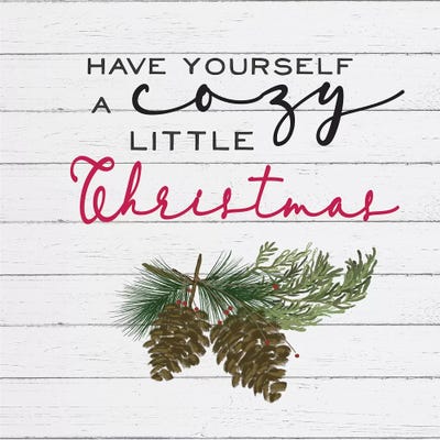 Cozy Christmas I Pine cones by hartworks metal wall art