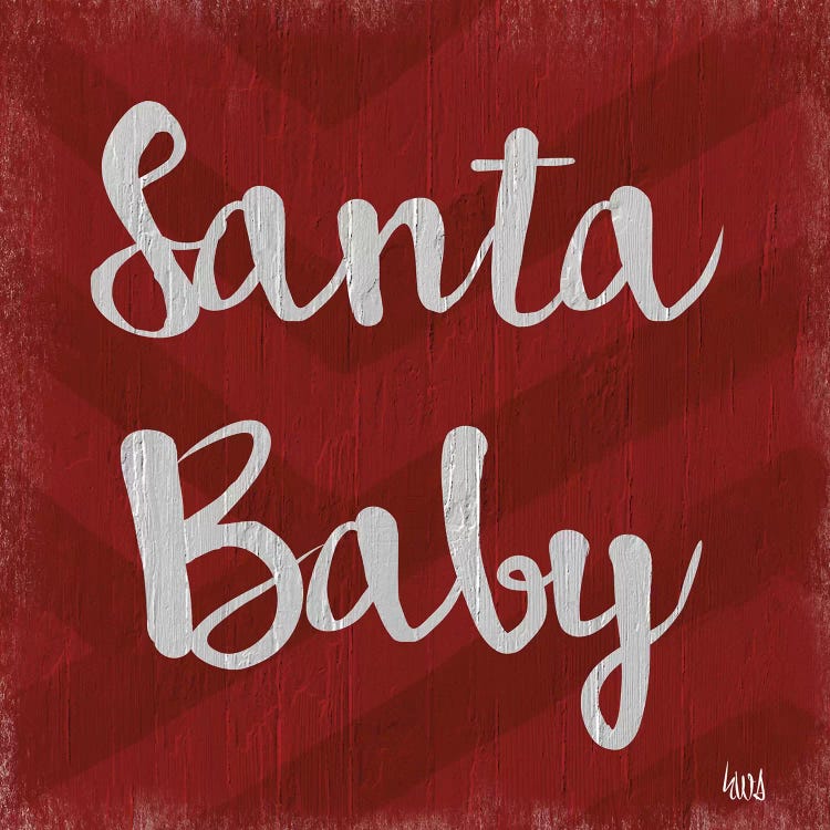 Chevron Christmas II by hartworks wall art