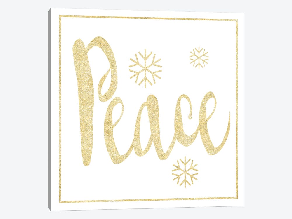 Golden Peace I by hartworks 1-piece Canvas Wall Art