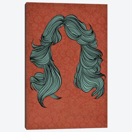 Feathered hair Canvas Print #HSC15} by 5by5collective Canvas Art