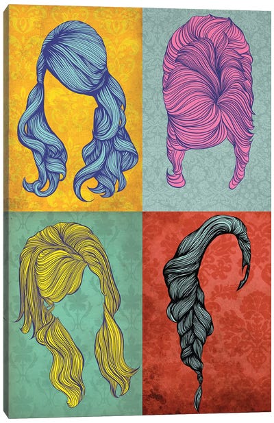 Mix Style #3 Canvas Art Print - Get Your Hair Did