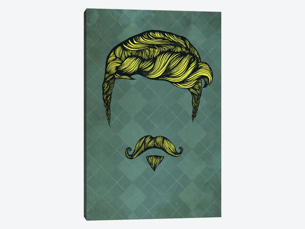 Handlebar Soulpatch by 5by5collective 1-piece Canvas Art