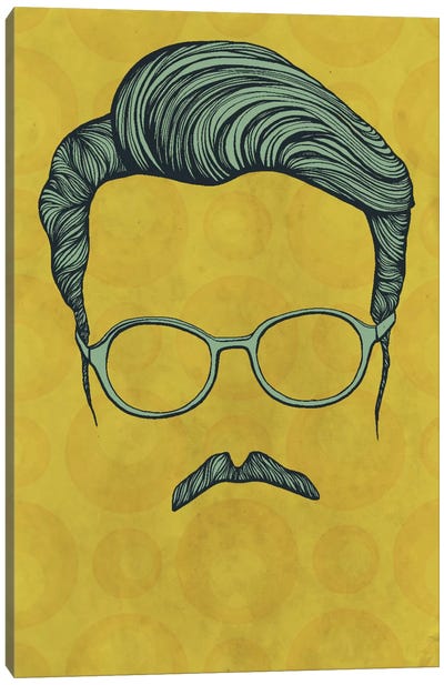 Moustache  Canvas Art Print - Get Your Hair Did