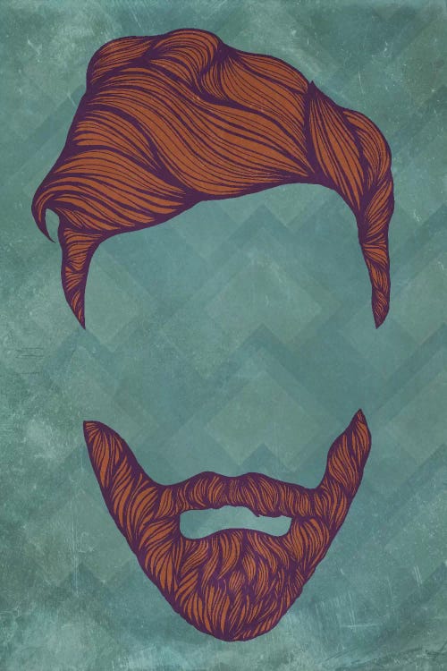 Quiff  by 5by5collective wall art