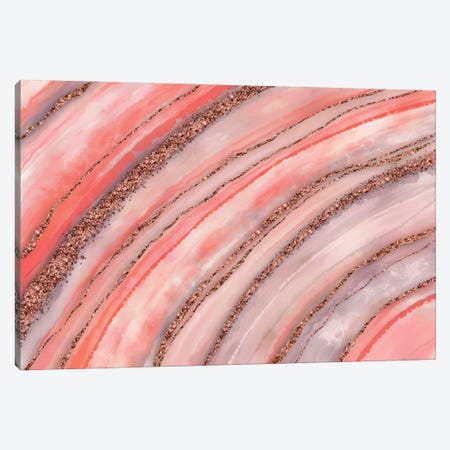 Glamour Geode Canvas Print #HSE105} by Andrea Haase Canvas Artwork