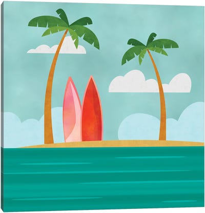 Caribbean Surf Spot Canvas Art Print - Andrea Haase
