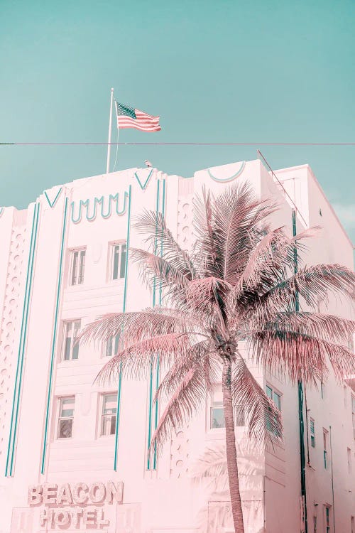 Miami Beach Beacon Hotel by Andrea Haase wall art