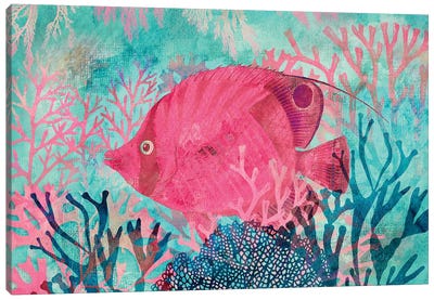 Deep Sea Paradise Canvas Art Print - Coral Art
