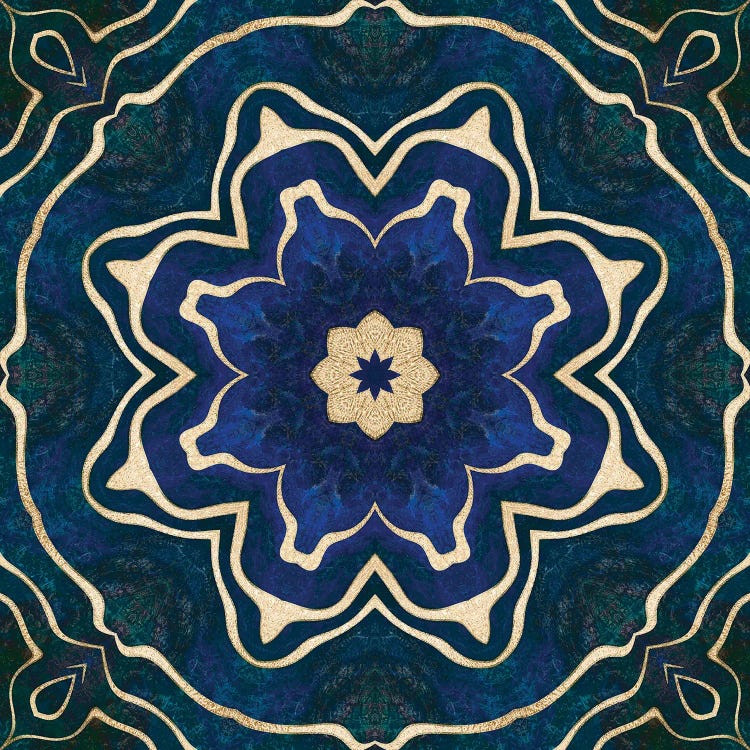 Gold Blue Tile