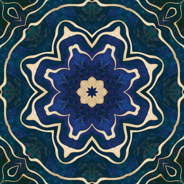Gold Blue Tile