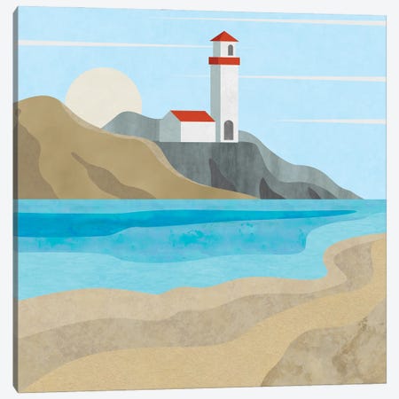 East End Lighthouse Canvas Print #HSE12} by Andrea Haase Canvas Art Print