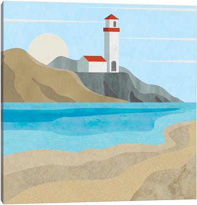 East End Lighthouse Canvas Art Print - Andrea Haase