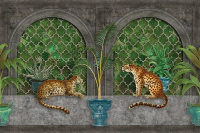 Lost Jungle Palace (Cheetahs) by Andrea Haase canvas print