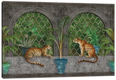 Lost Jungle Palace (Cheetahs) Canvas Art Print - Andrea Haase