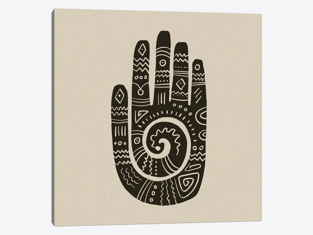 Mehndi Hand Block Print by Andrea Haase 1-piece Art Print