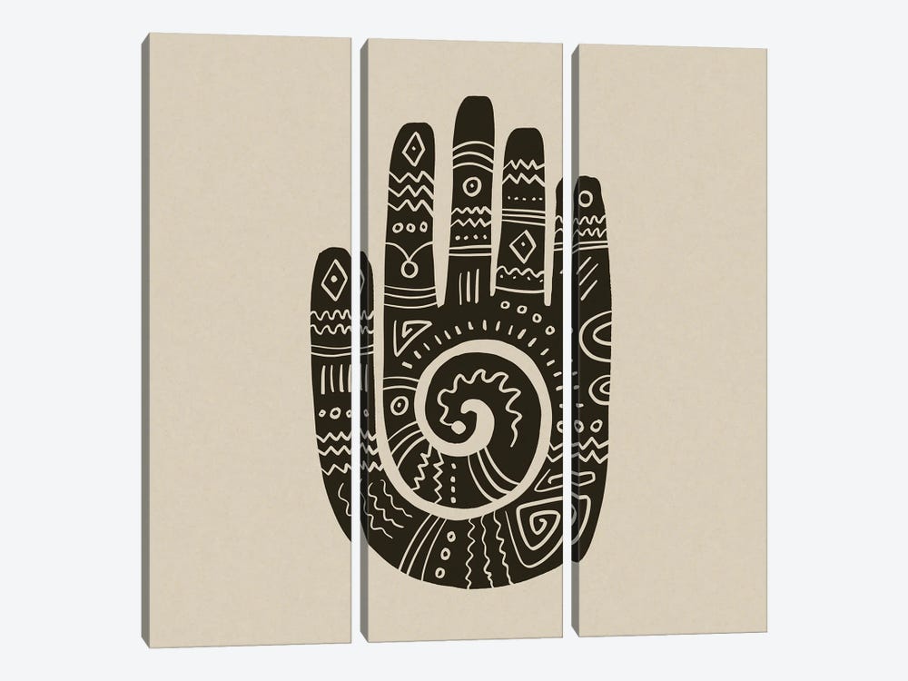 Mehndi Hand Block Print by Andrea Haase 3-piece Art Print