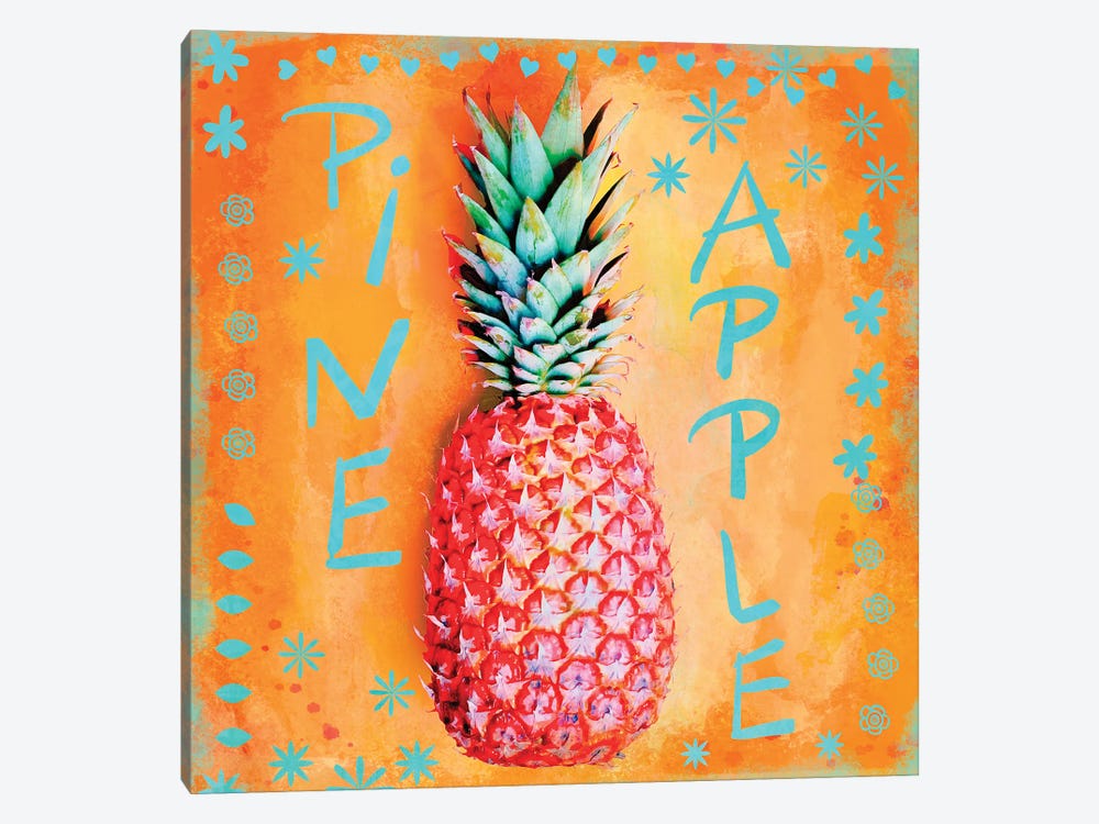 Summer Pineapple by Andrea Haase 1-piece Canvas Art
