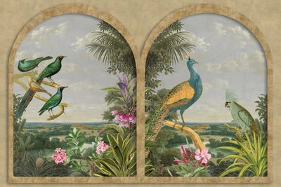 Window With A View (Tropical Birds) by Andrea Haase canvas print