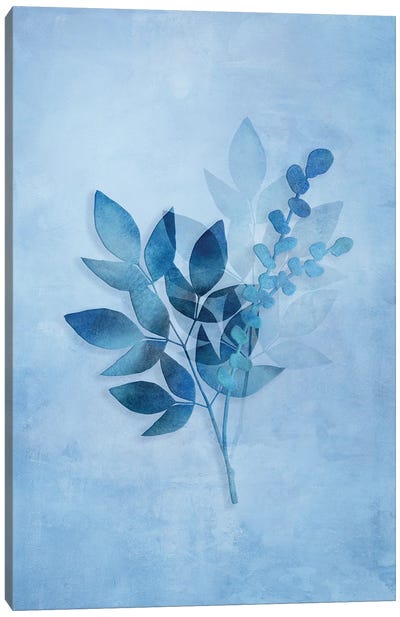 Tropical Night In Blue I Canvas Art Print