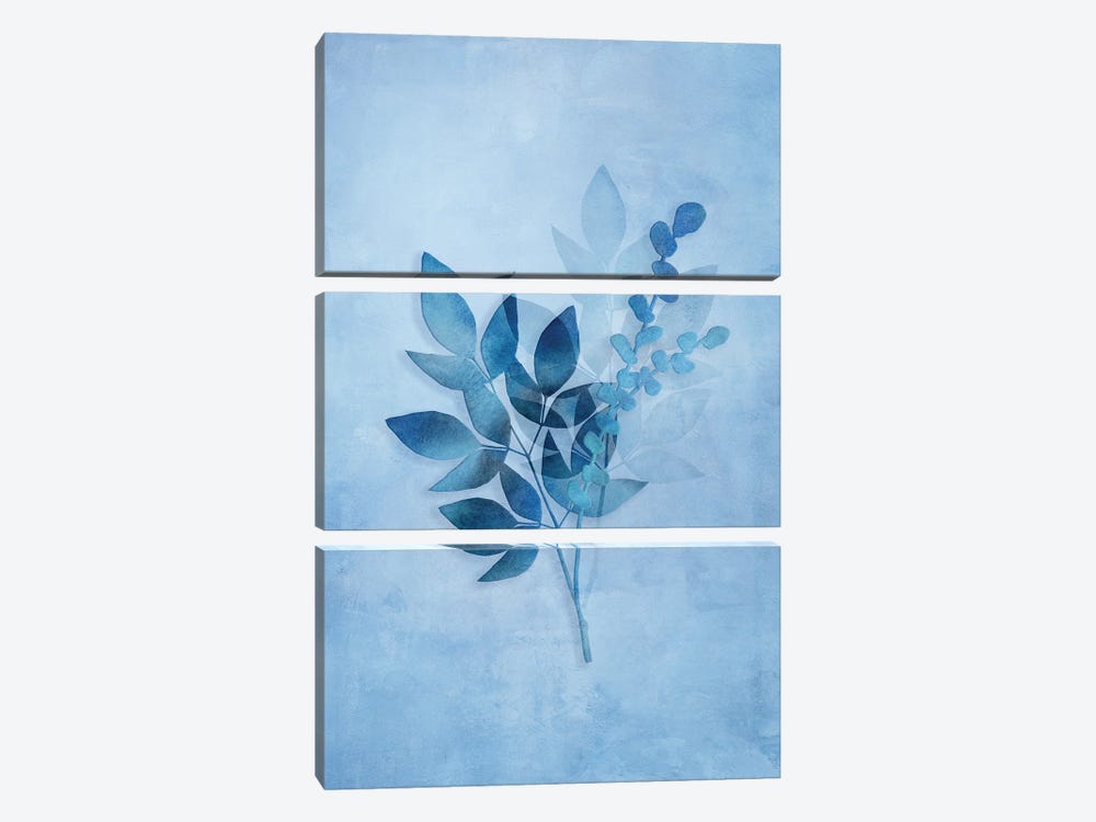Tropical Night In Blue I by Andrea Haase 3-piece Canvas Art