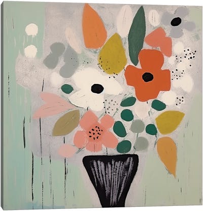 The Artful Blooms Canvas Art Print - Andrea Haase