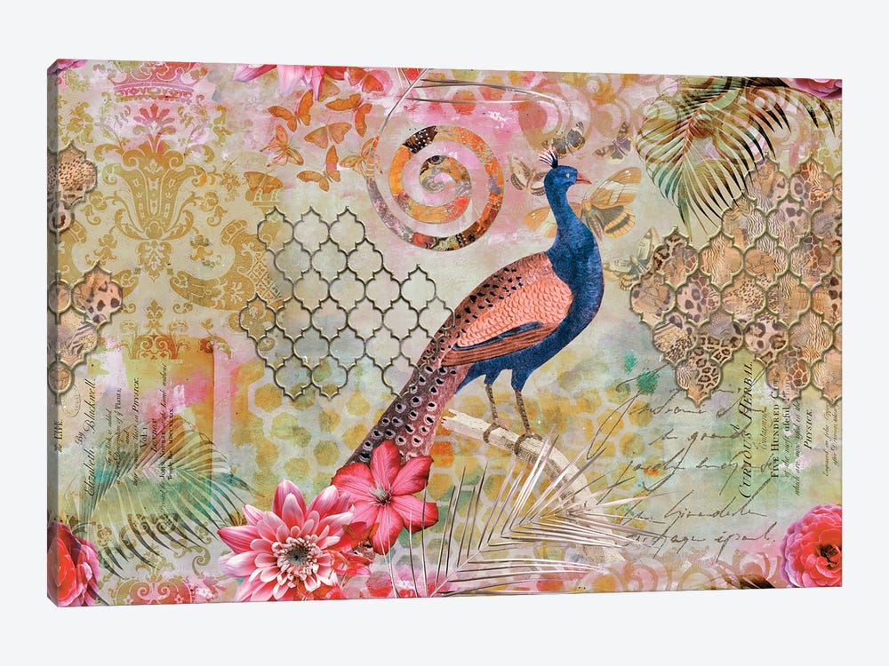 Oriental Jungle Peacock III by Andrea Haase 1-piece Art Print