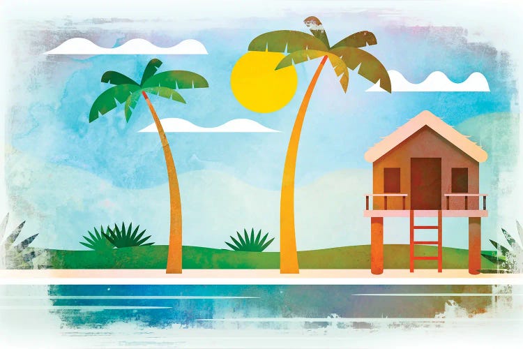 Exotic Hideaway by Andrea Haase wall art