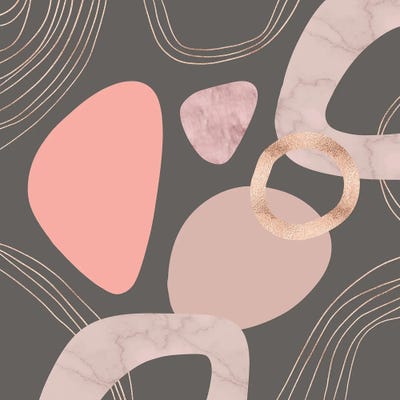 Geo Blush Abstracts by Andrea Haase art print