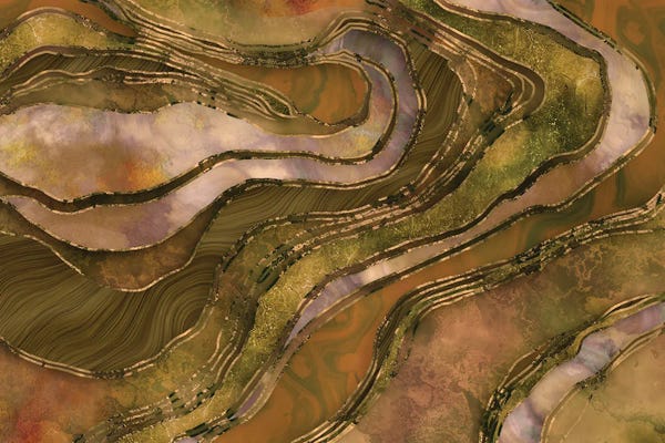 Andrea Haase: Glamour Marble Amber by Andrea Haase