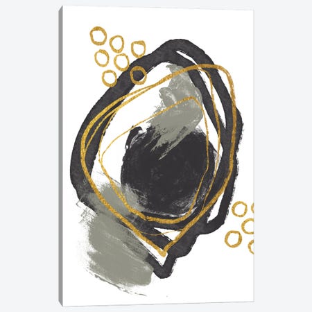 Gold Meets Neutrals Canvas Print #HSE28} by Andrea Haase Canvas Artwork